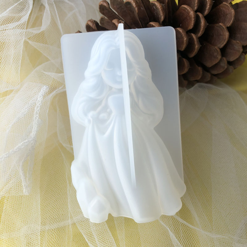 Home Decor Etsy - 3D süße Prinzessin Silikon Kerze Form