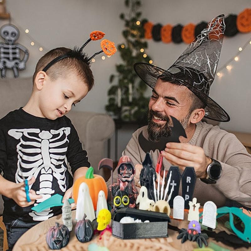 Home Decor Exchange - Packung mit 20 kleinen Halloween-Figuren mit