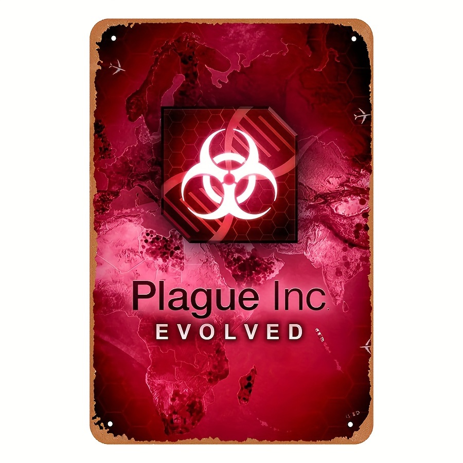 Home Decor Video - Vintage-Stil Plague Inc Evolved Metall-Blechschild -