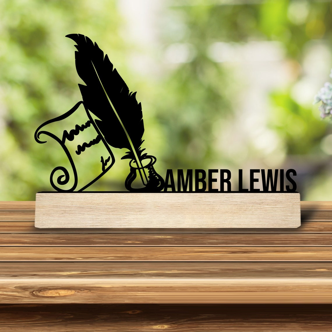 Home Decor For Wedding - 1 Stück Personalisierte Retro-Eisenstatue Dekoration Anpassbarer