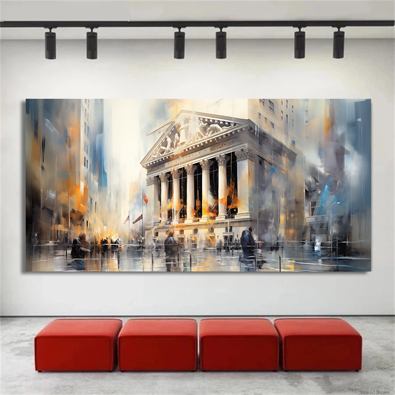 Home Decor Exchange - New York Stock Exchange Abstrakter Leinwanddruck,