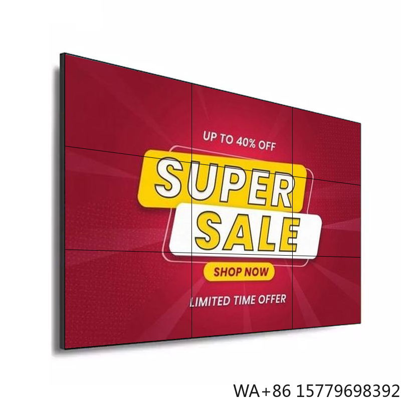 Home Decor Video - 3x3 55 Zoll LCD-Videowand-Display mit Bodenständer