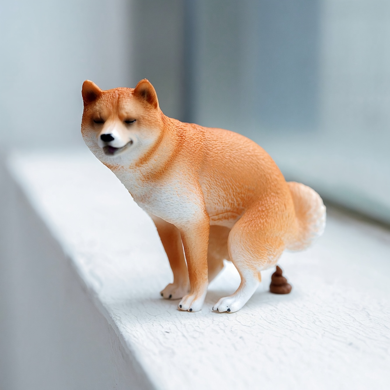 Home Decor Kit - Lustiges Shiba Inu-Figuren-Set im Maßstab 1:6