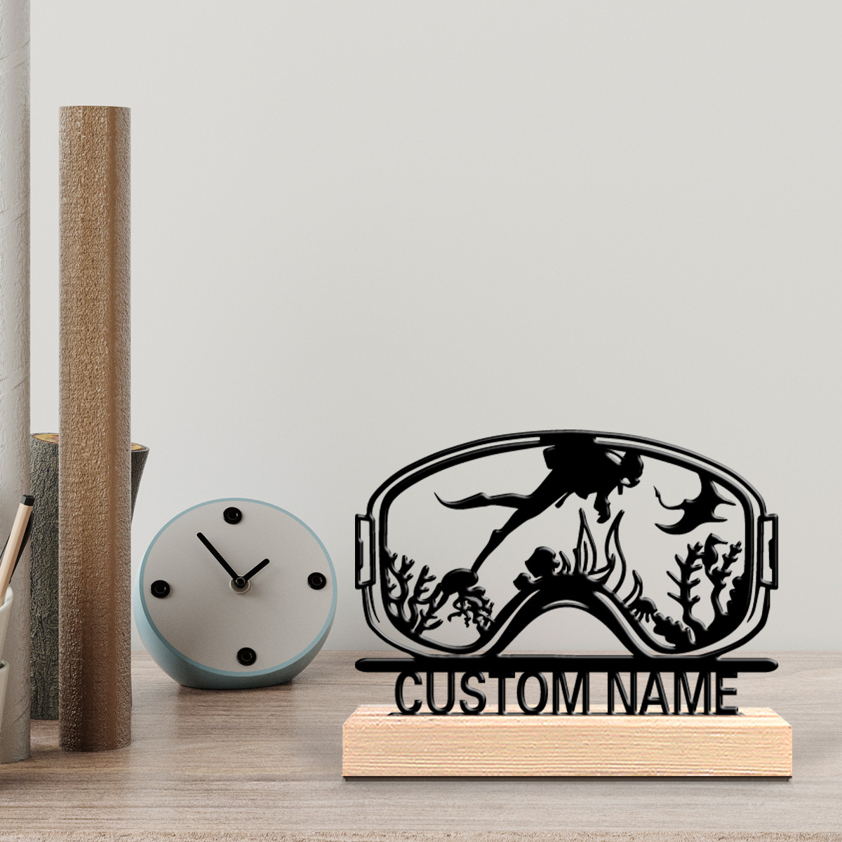 Home Decor For Wedding - 1 Stück Niedliche Personalisierte Taucher-Wanddekoration mit