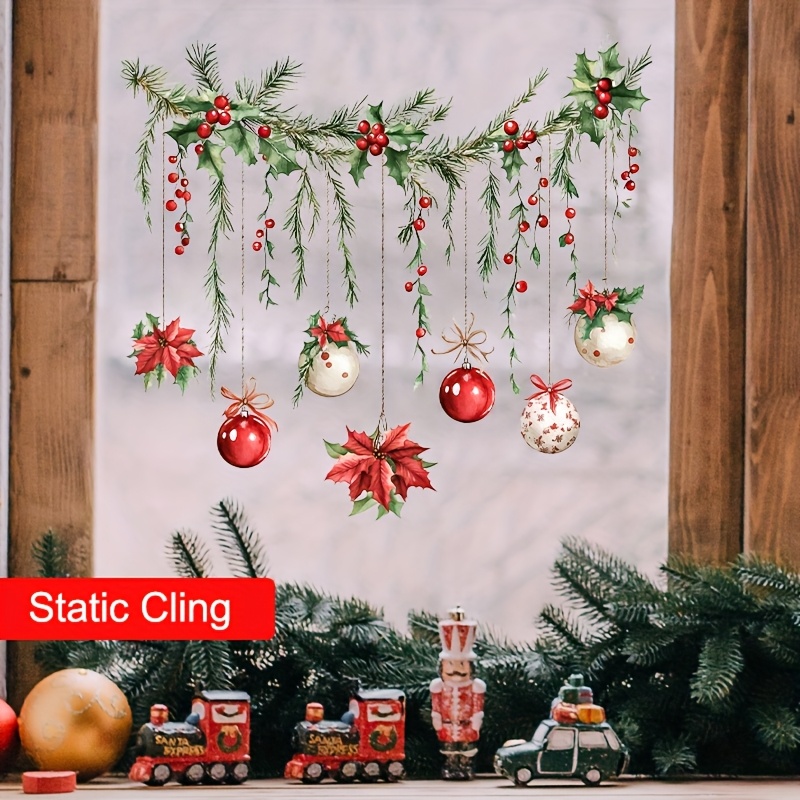 Home Decor Xmas Gifts - Weihnachts-Fenster-Aufkleber, frohe Weihnachten, Dekoration für Zuhause,