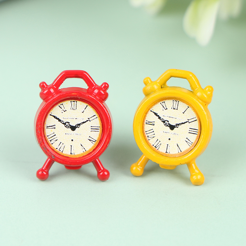 Home Decor Furniture - 1PC Maßstab 1:12 Wecker Puppe Küche