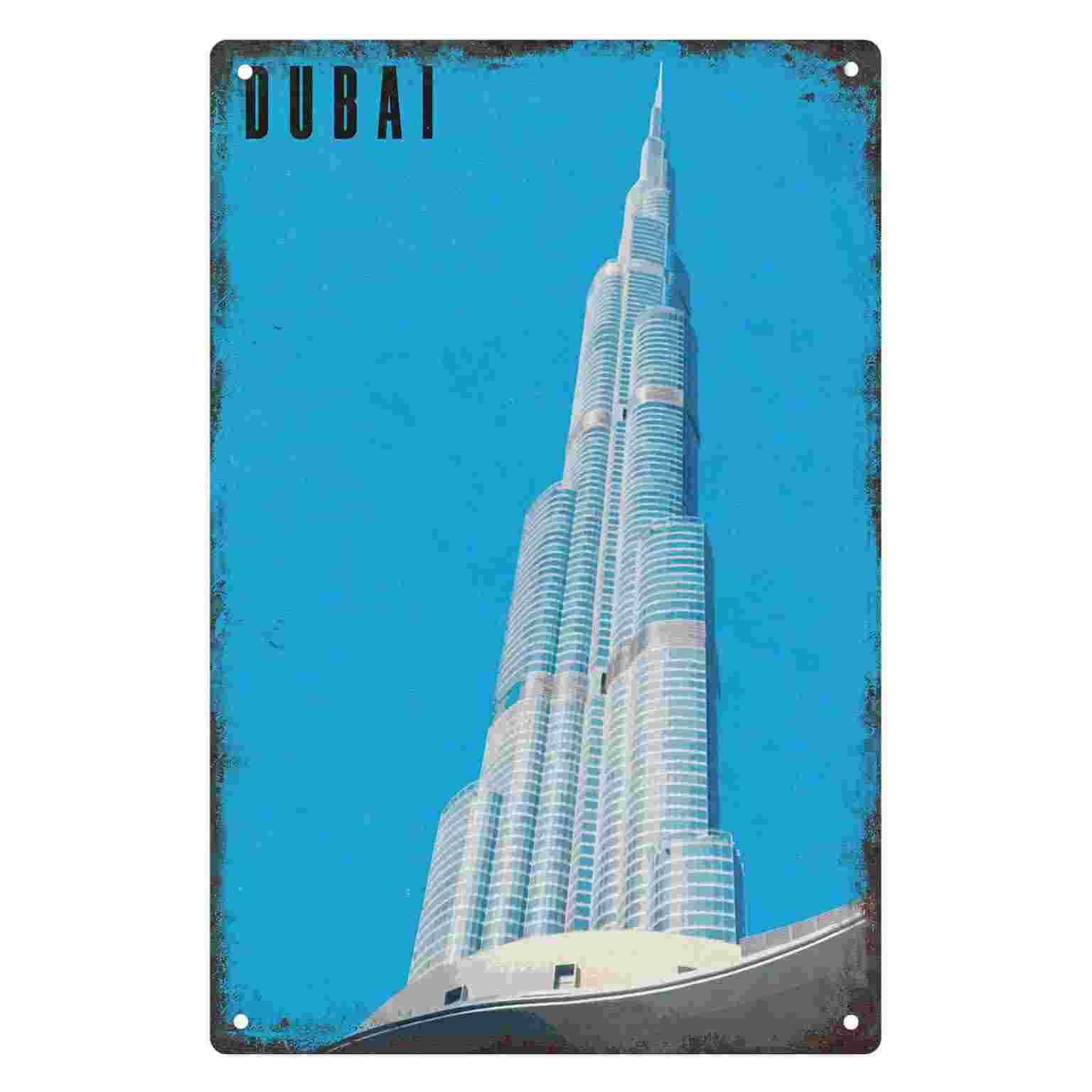 Home Decor Dubai - 2D FLAT 1 Stück „Dubai Burj