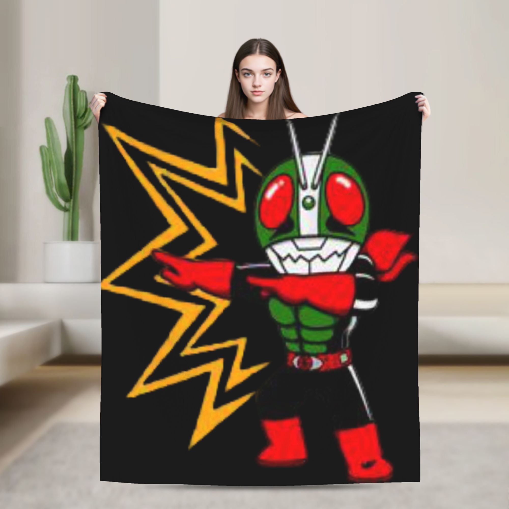 Home Decor Design Ideas - Kamen Rider Cartoon-Decken, dekorative Flanell-Überwurfdecke für