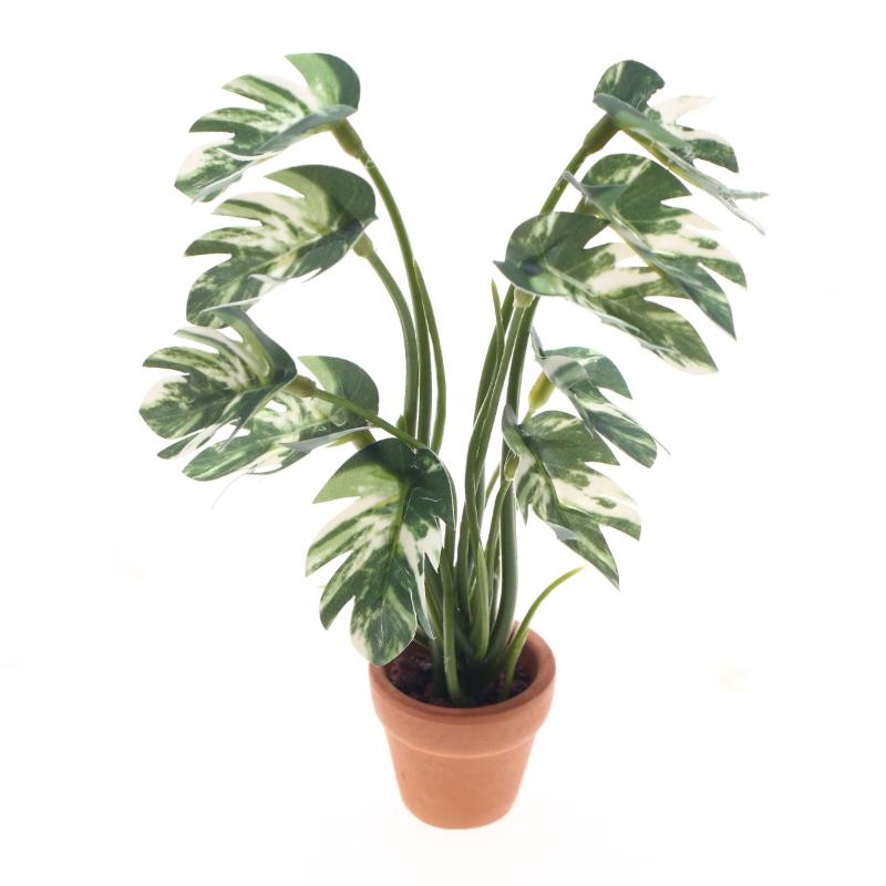 Home Decor Green - Neu. 1 Stück 1/12 Puppenhaus-Simulation Monstera