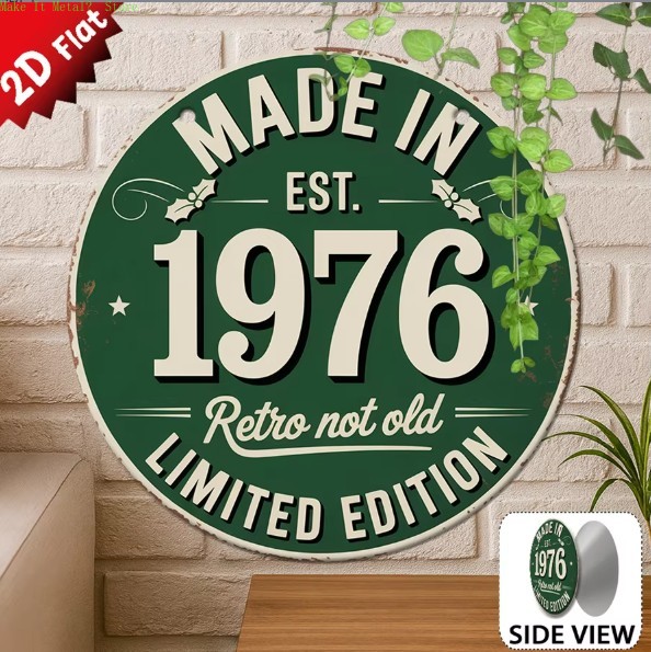 Home Decor Green - Hergestellt im Jahr 1976, Retro, nicht
