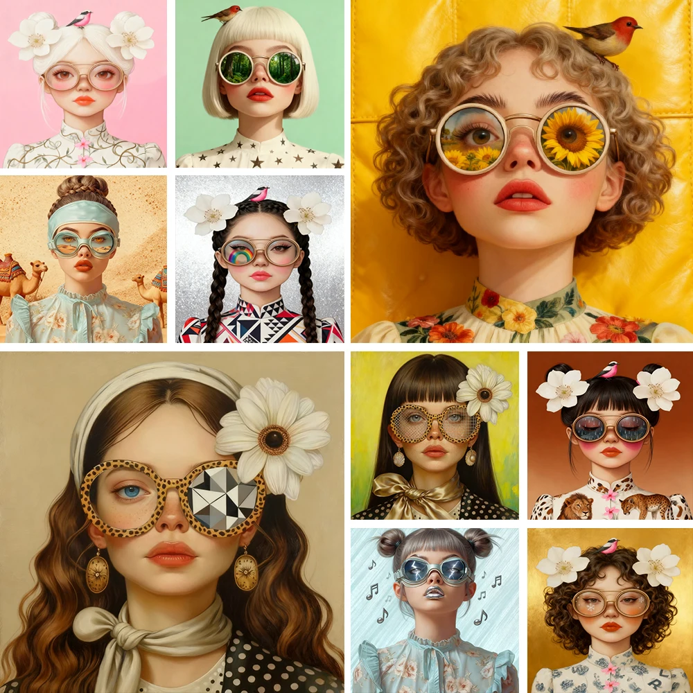Home Decor Mirror - 2025 Neue Moderne Wohnraumdekoration Surrealismus Frauen-Poster