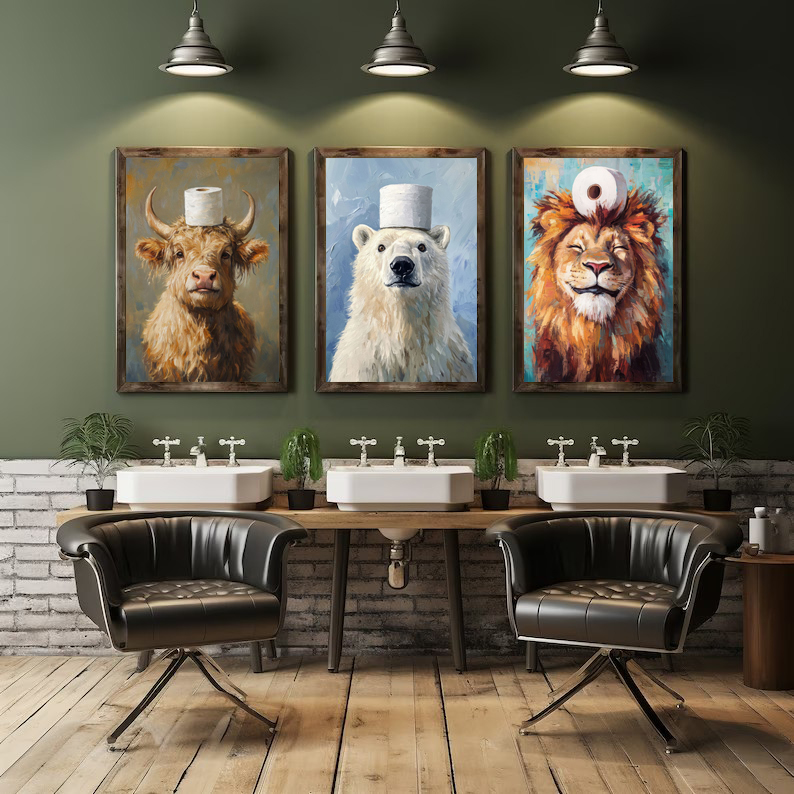 Cartoon süße lustige Tiere mit – Home Decor Scrap Bewertung und Preis