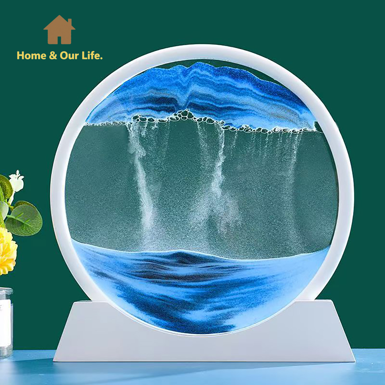 Dynamische 3D-Sandkunst mit fl – Home Decor Mirror Bewertung und Preis