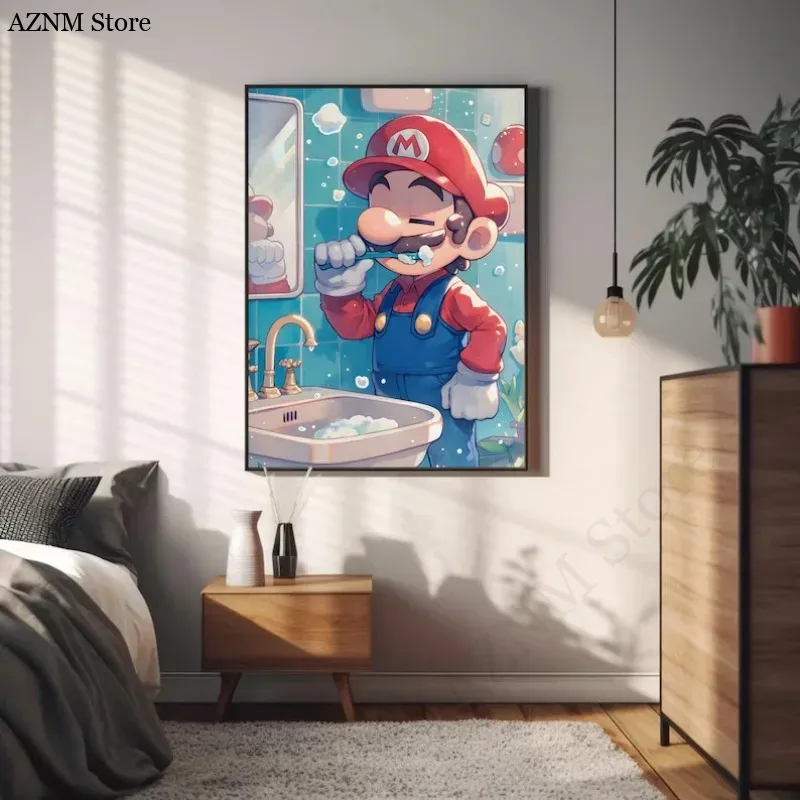 Lustiges Badezimmer-Cartoon-Vi – Home Decor Video Bewertung und Preis