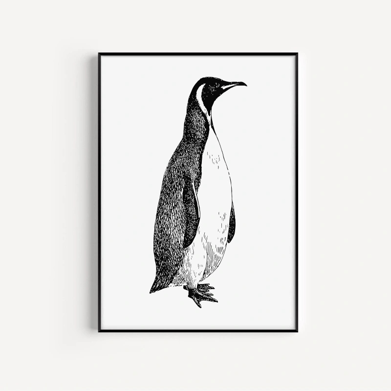 Pinguin Pop-Art-Druck Minimali – Home Decor Design Ideas Bewertung und Preis