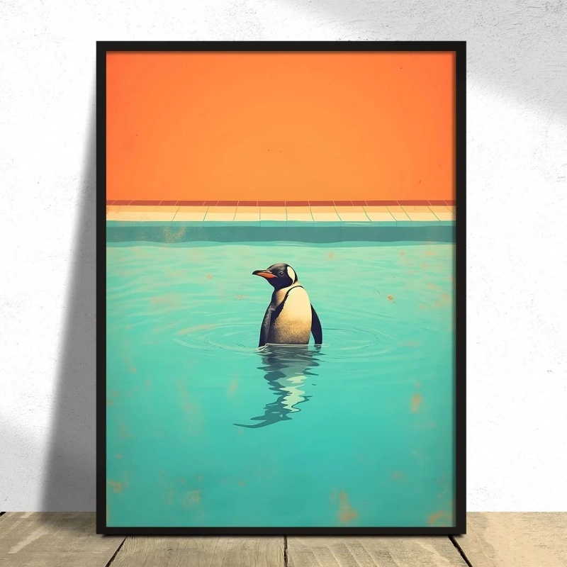 Pinguin Pop-Art-Druck Minimali – Home Decor Design Ideas Bewertung und Preis