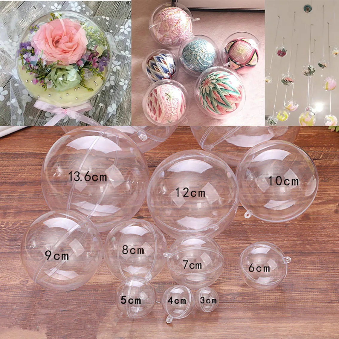 1-20CM Transparente Kugeln Hoh – Home Decor Xmas Gifts Bewertung und Preis