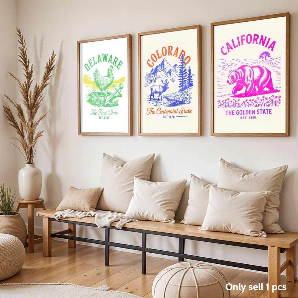 Tiermotiv US-Staaten Kunst-Des – Home Decor Design Ideas Bewertung und Preis