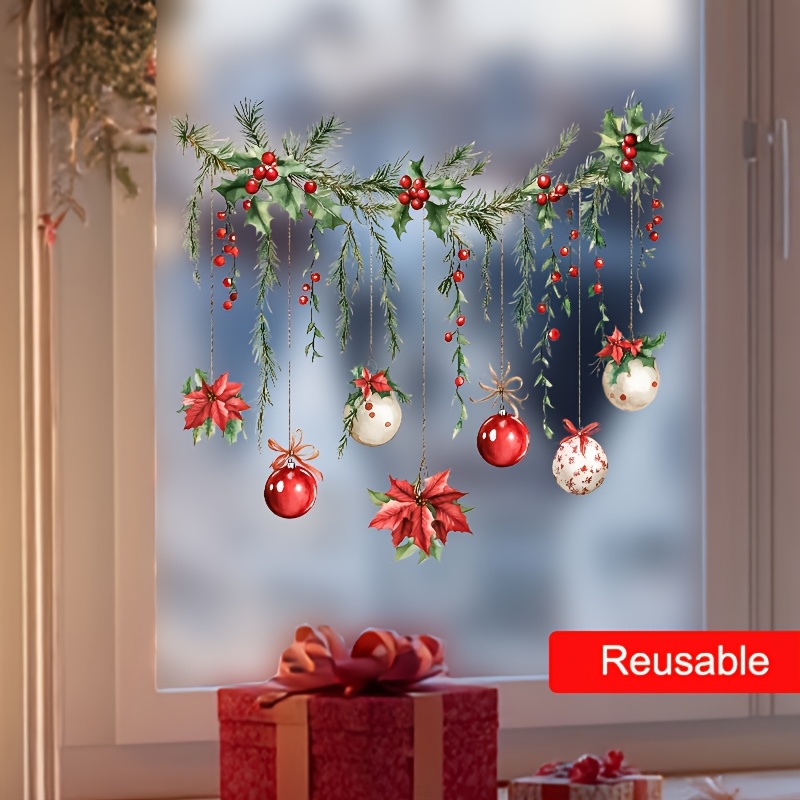 Weihnachts-Fenster-Aufkleber,  – Home Decor Xmas Gifts Bewertung und Preis