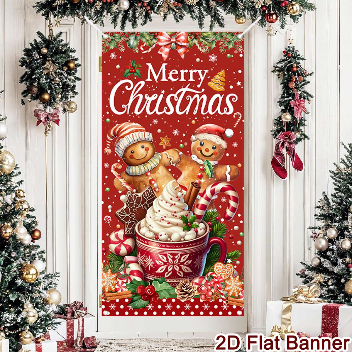 Weihnachts-Türbanner, frohe We – Home Decor Xmas Gifts Bewertung und Preis