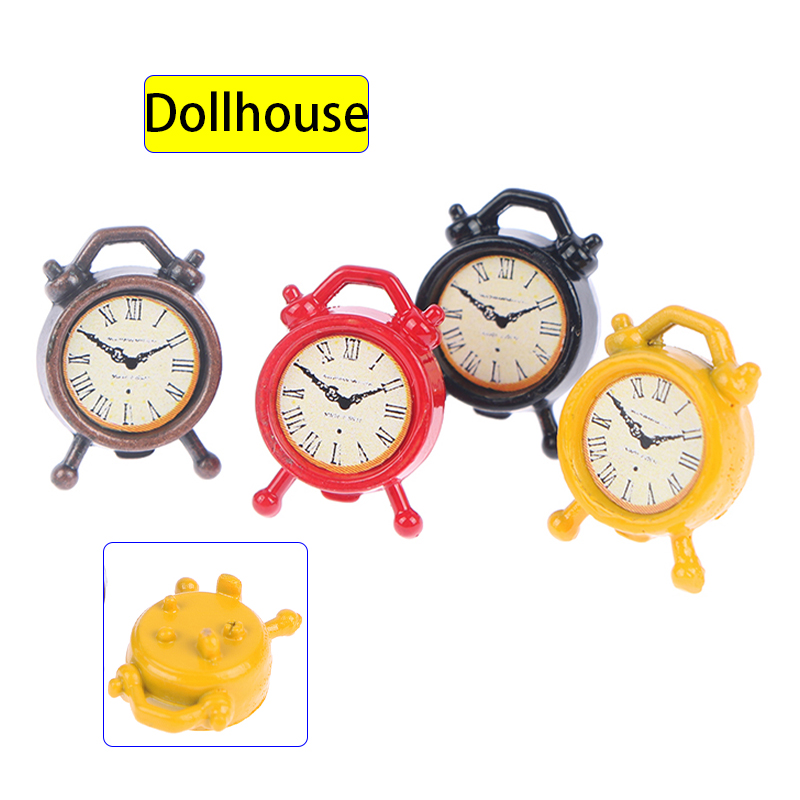 1PC Maßstab 1:12 Wecker Puppe  – Home Decor Furniture Bewertung und Preis