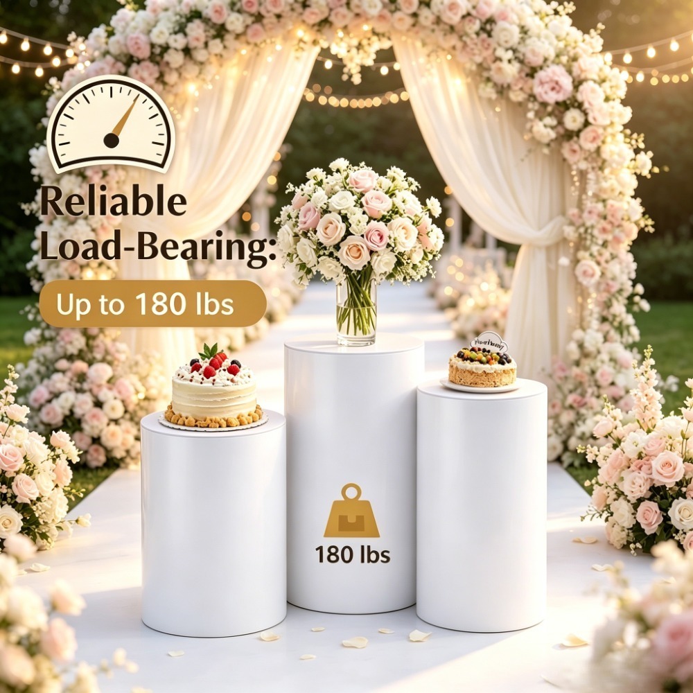 3/5 Stück Weiße Zylinderförmig – Home Decor For Wedding Bewertung und Preis