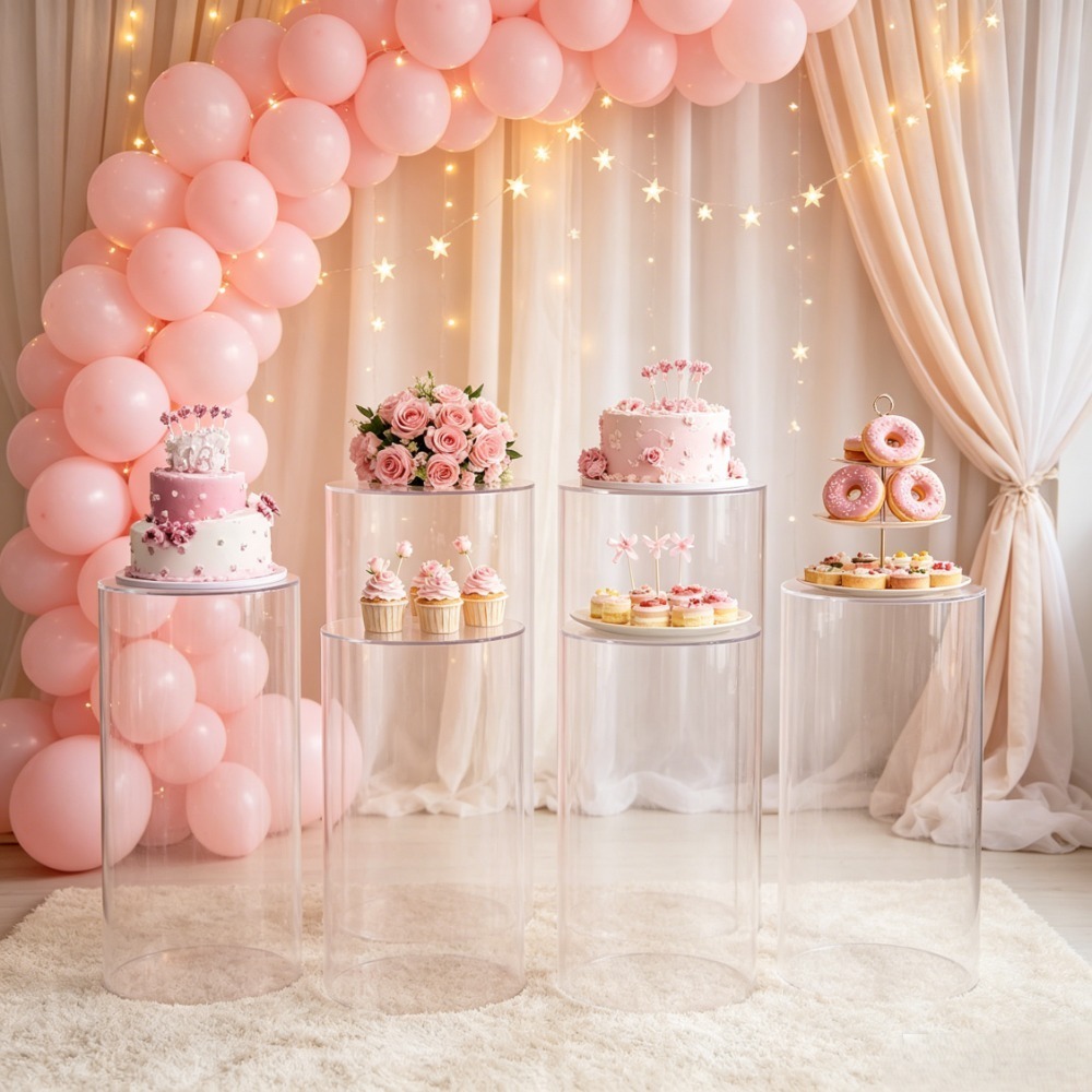 3/5 Stück Weiße Zylinderförmig – Home Decor For Wedding Bewertung und Preis