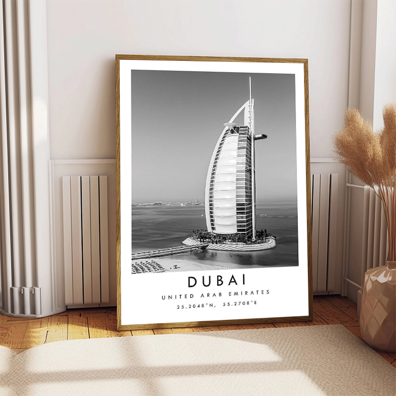 Schwarz Weiß Reise Stadt Poste – Home Decor Dubai Bewertung und Preis