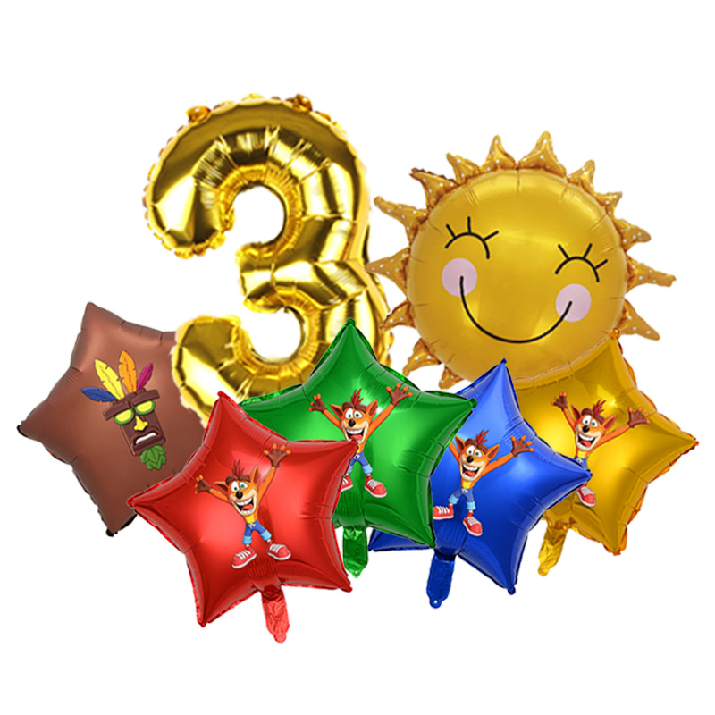 Crash Bandicoot Latex-Ballon-S – Home Decor Video Bewertung und Preis