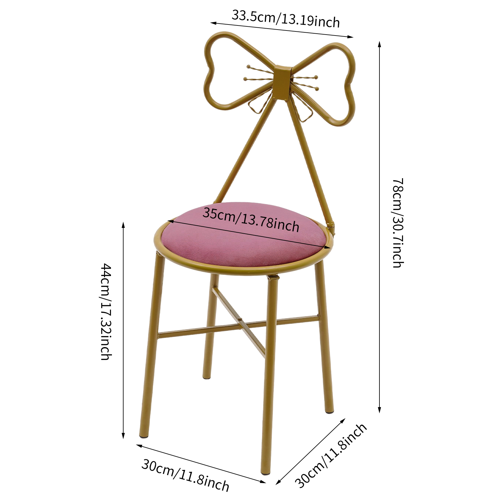 Rosa Schmetterling-Schminkstuh – Home Decor Furniture Bewertung und Preis