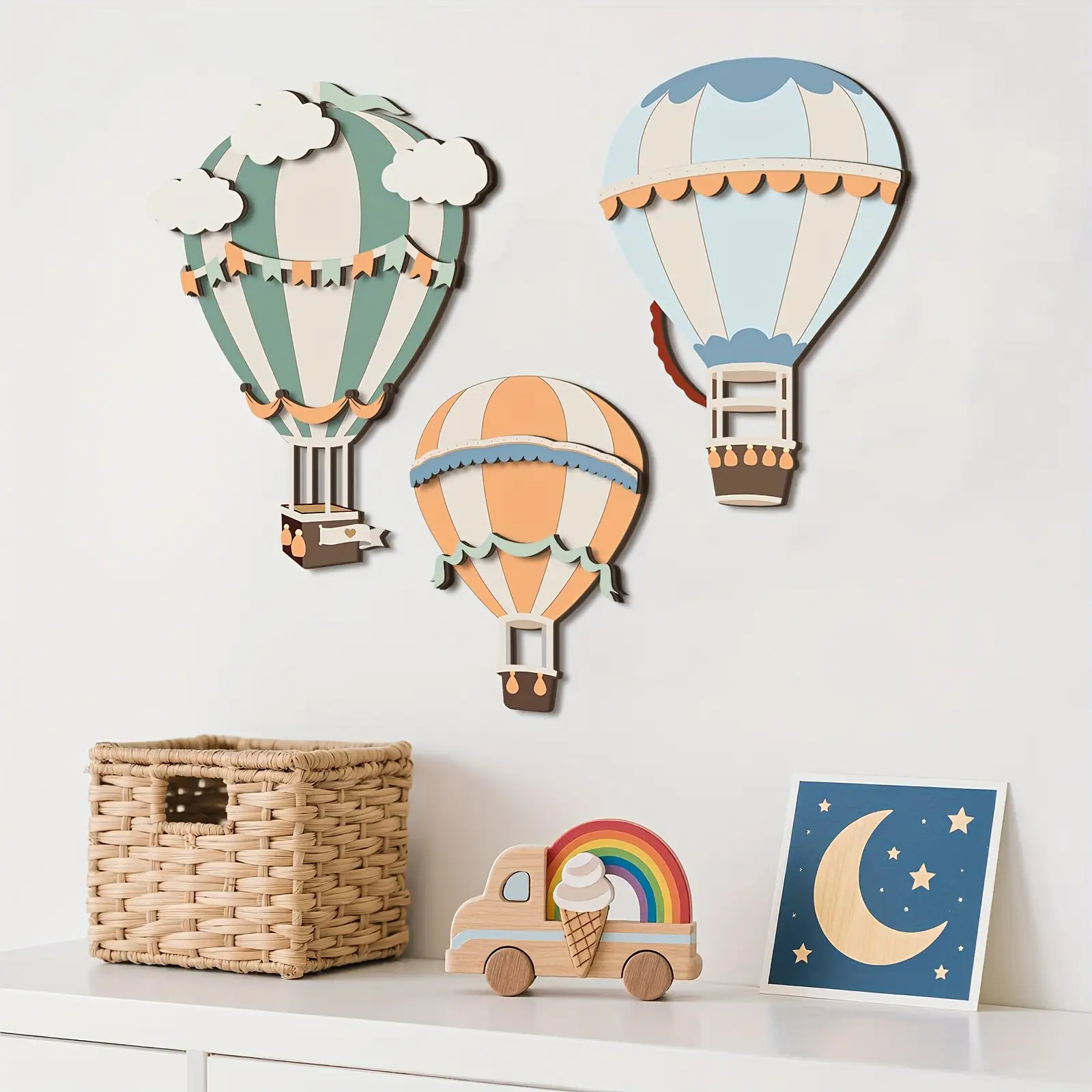 3D Niedliches Buntes Heißluftb – Home Decor Etsy Bewertung und Preis