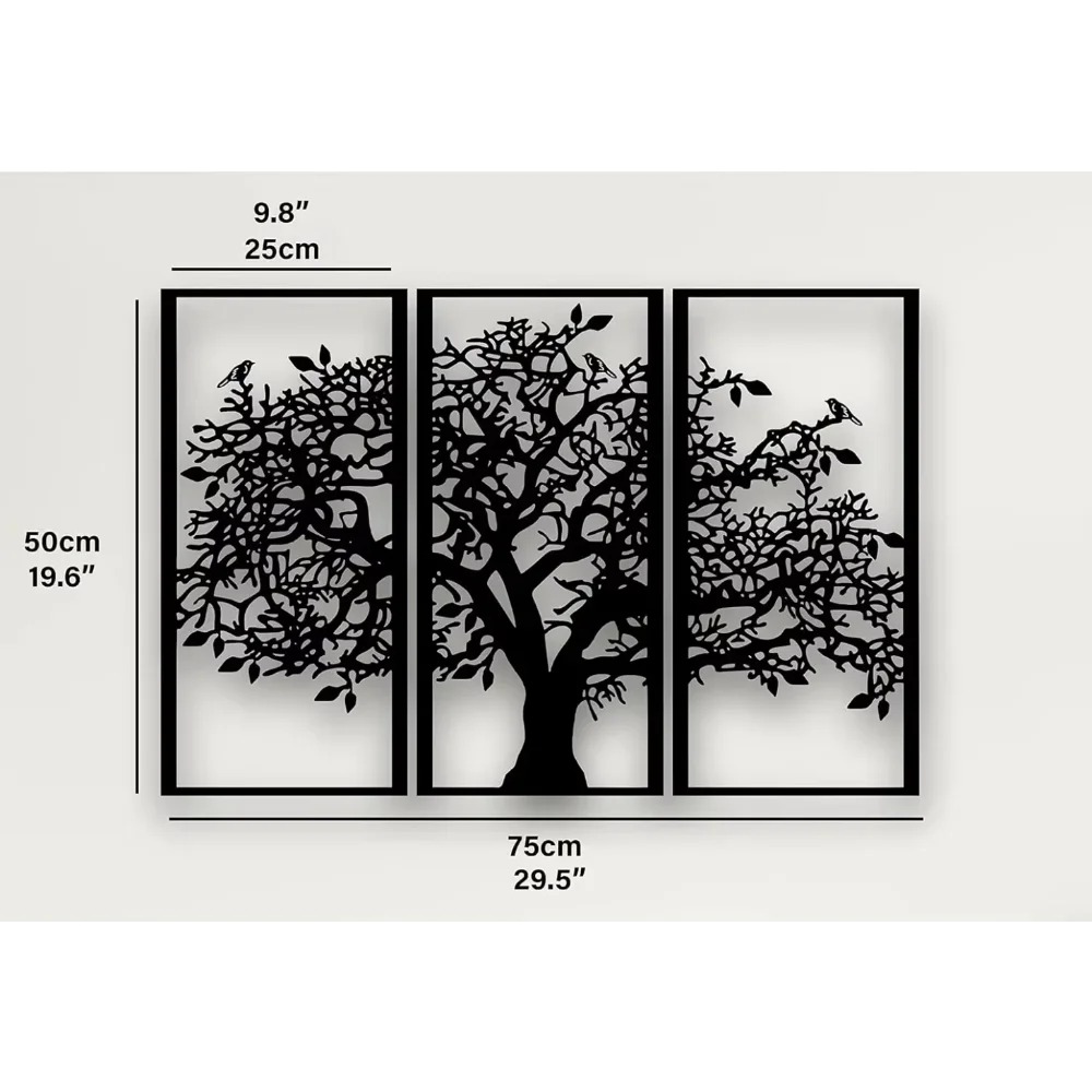 3-teilige Familienstammbaum-Wa – Home Decor Etsy Bewertung und Preis