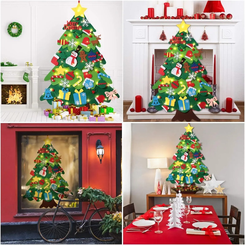 DIY Filz-Weihnachtsbaum mit Ab – Home Decor Xmas Gifts Bewertung und Preis