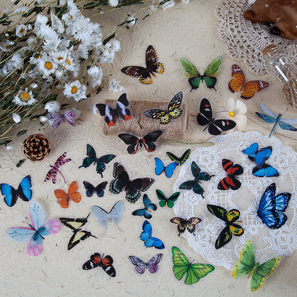 40 Teile/beutel Schmetterling  – Home Decor Scrap Bewertung und Preis